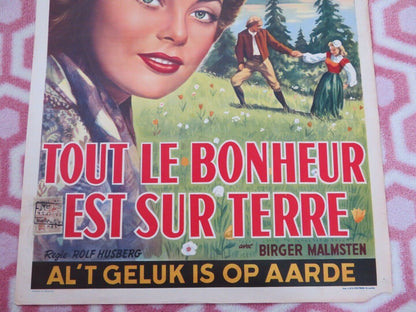 TOUT LE BONHEUR EST SUR TERRE/ All jordens fröjd BELGIUM (21.5"x14.5") POSTER