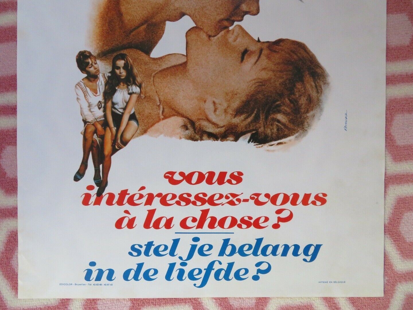 VOUS INTERESSEZ VOUS A LA CHOSE? BELGIUM (21.5"x14.5") POSTER 1974