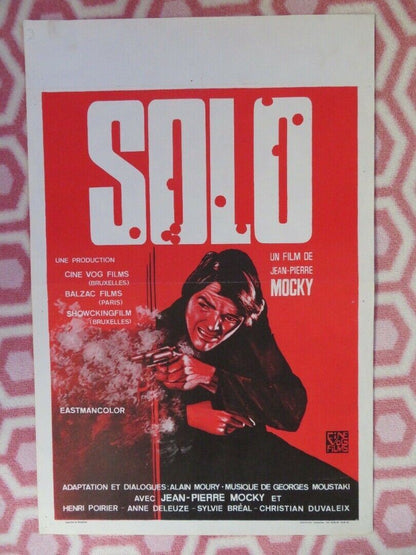 SOLO BELGIUM (21.5"x14.5") POSTER  Jean-Pierre Mocky 1970