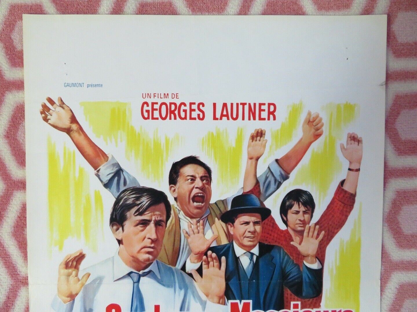 QUELQUES MESSIEURS TROP TRANQUILLES BELGIUM (21.5"x14.5") POSTER DANI 1973