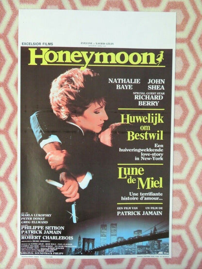 HONEYMOON BELGIUM (20.5"x13") POSTER NATHALIE BAYE JOHN SHEA 1985