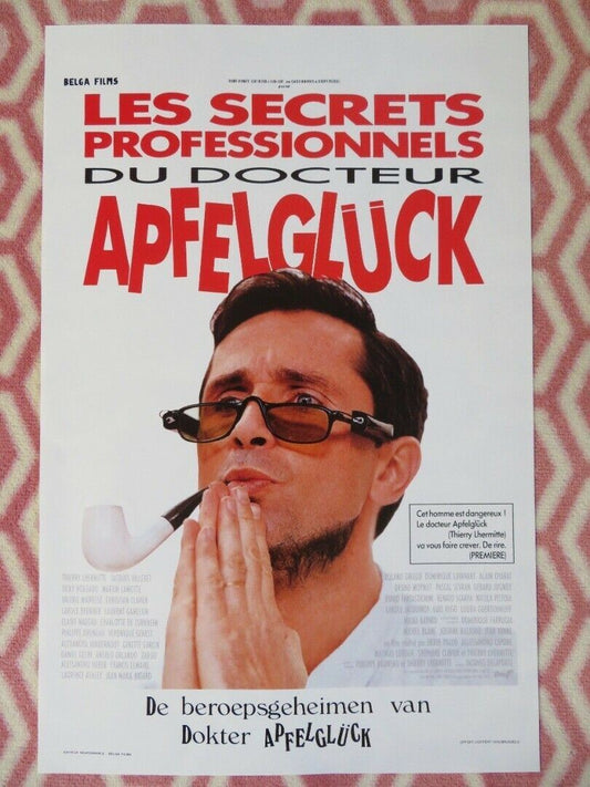 THE PROFESSIONAL SECRETS OF DR.APFELGLUCK BELGIUM (21"x14") POSTER 1991