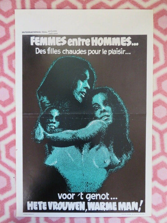 FEMMES ENTRE HOMMES BELGIUM (21.5"x14.5") POSTER 1982 ADULT