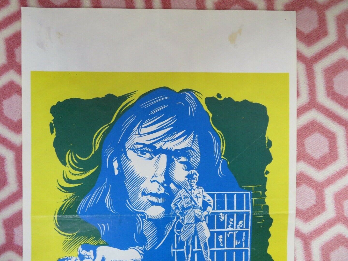 KAMP DER GELE TIJGERINNEN/ PRISONER 407 BELGIUM (21"x14") POSTER 1976