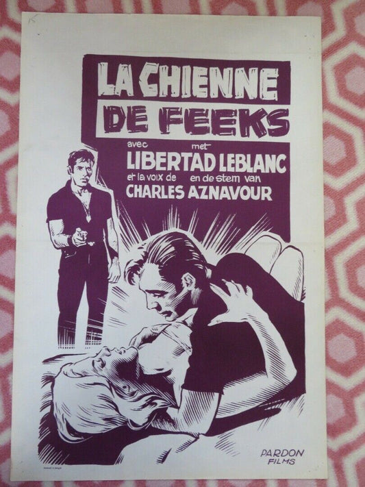 LA CHIENNE/ La perra BELGIUM (21.5"x14.5") POSTER LIBERTAD LEBLANC 1967