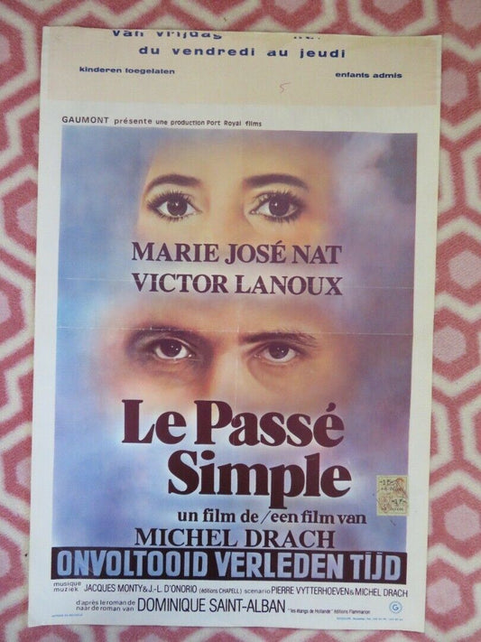 LE PASSE SIMPLE/ Replay BELGIUM (21.5"x14.5") POSTER VICTOR LANOUX 1977