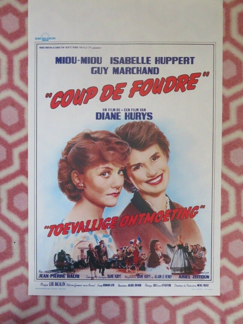 COUP DE FOUDRE/ Entre Nous BELGIUM (21"x13.5") POSTER MIOU-MIOU ISABELLE HUPPERT