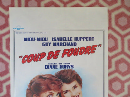 COUP DE FOUDRE/ Entre Nous BELGIUM (21"x13.5") POSTER MIOU-MIOU ISABELLE HUPPERT