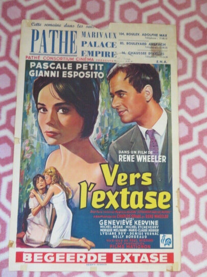 VERS LEXTASE/ Towards Ecstasy BELGIUM (22"x14.5") POSTER PASCALE PETIT 1960