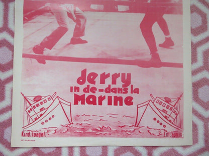 JERRY IN DE MARINE/ Don't Give Up the Ship BELGIUM (21.5"x14.5") POSTER 1959