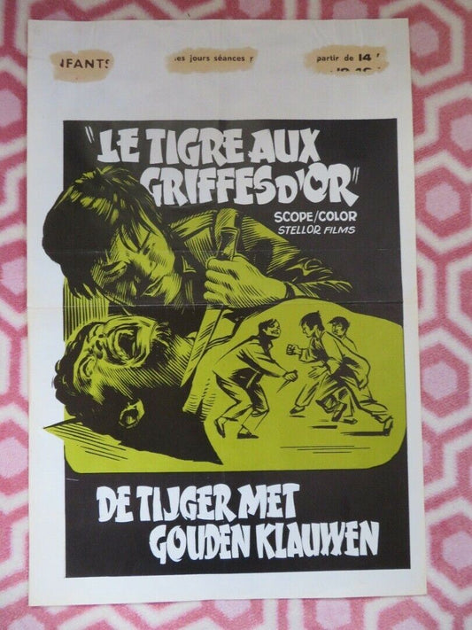 LE TIGRE AUX GRIFFESD'OR/ Da mi tan BELGIUM (21"x14") POSTER CHARLIE CHIN