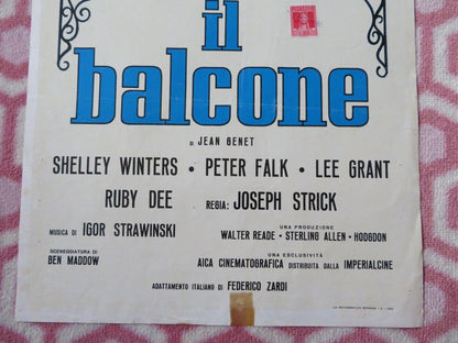 IL BALCONE / The Balcony ITALIAN LOCANDINA (27.5"x13") POSTER  1964