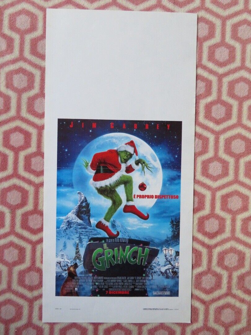 IL GRINCH ITALIAN LOCANDINA (27.5"x13") POSTER JIM CARREY 2000