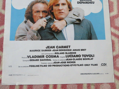 DUE FUGGI TIVI E MEZZ ITALIAN LOCANDINA (27.5"x13") POSTER PIERRE RICHARD 1988