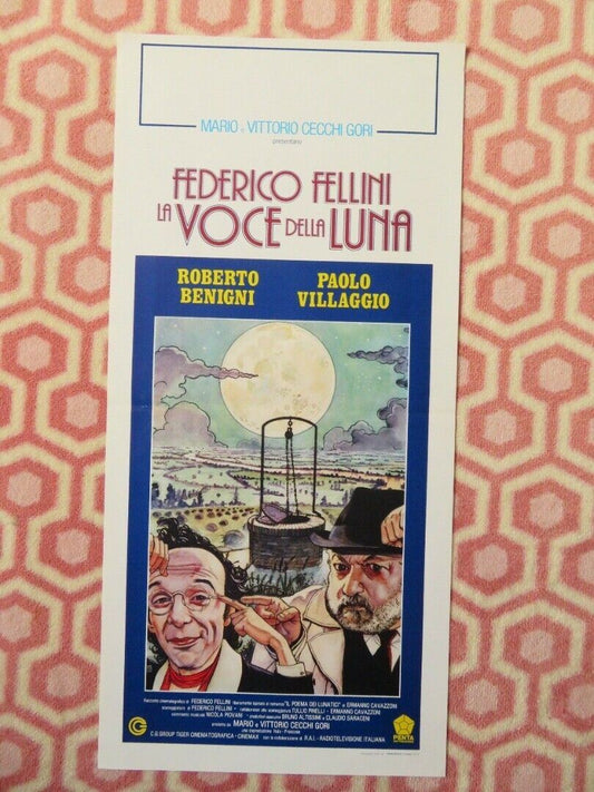 LA VOCE DELLA LUNA ITALIAN LOCANDINA (27.5"x13") POSTER  ROBERT BENIGNI 1990