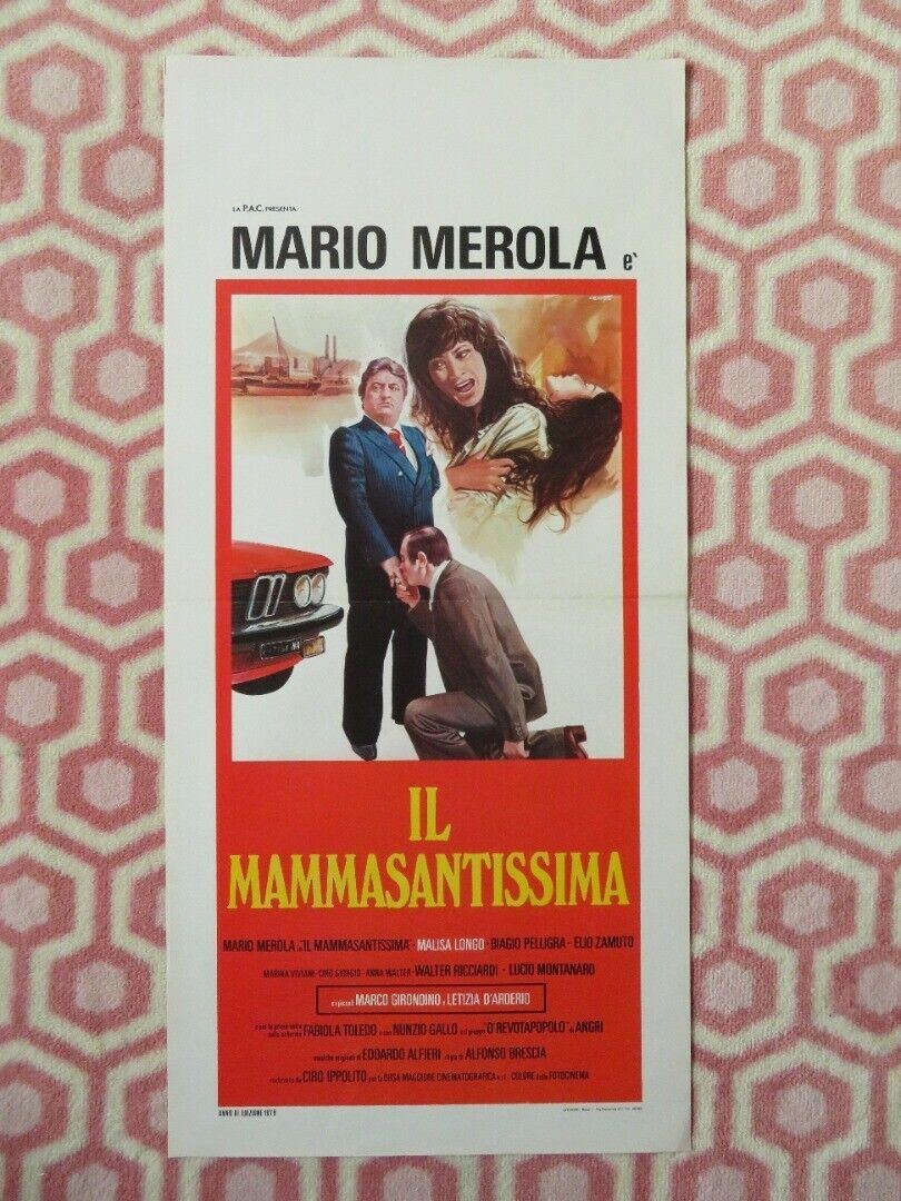 IL MAMMASANTISSIMA ITALIAN LOCANDINA (27.5"x13") POSTER  1979