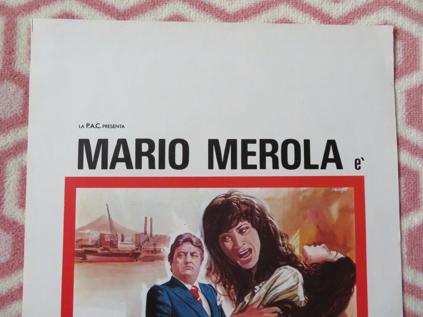 IL MAMMASANTISSIMA ITALIAN LOCANDINA (27.5"x13") POSTER  1979