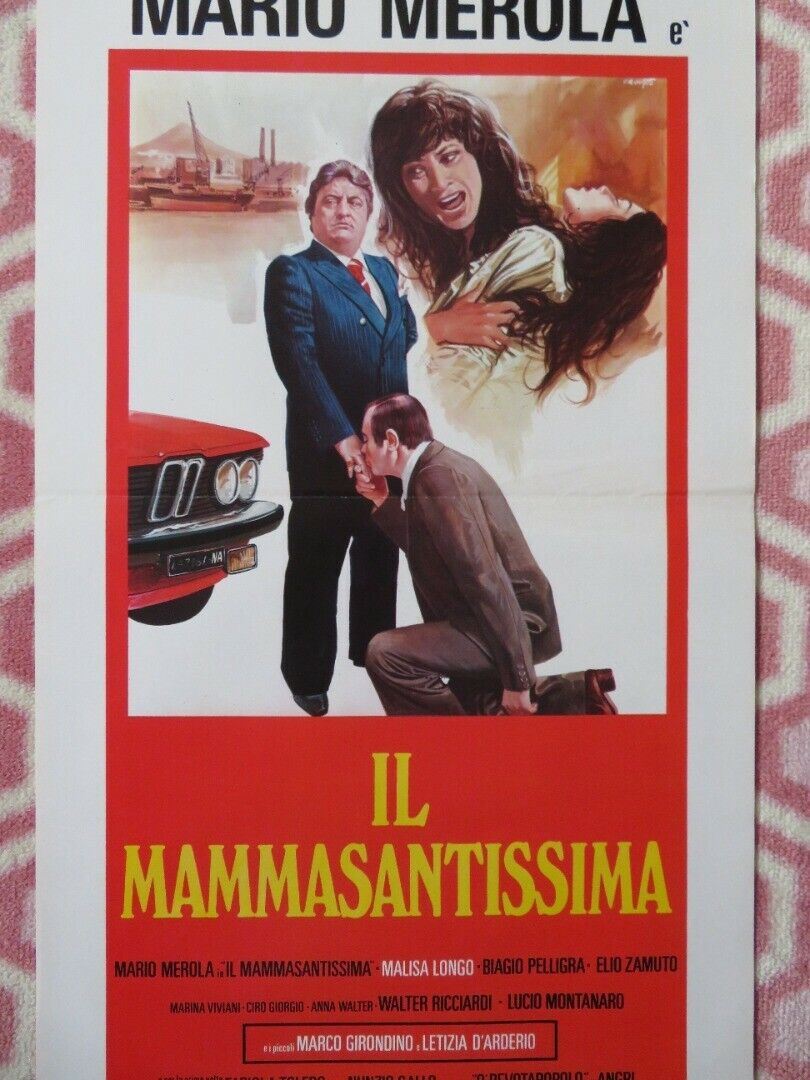 IL MAMMASANTISSIMA ITALIAN LOCANDINA (27.5"x13") POSTER  1979