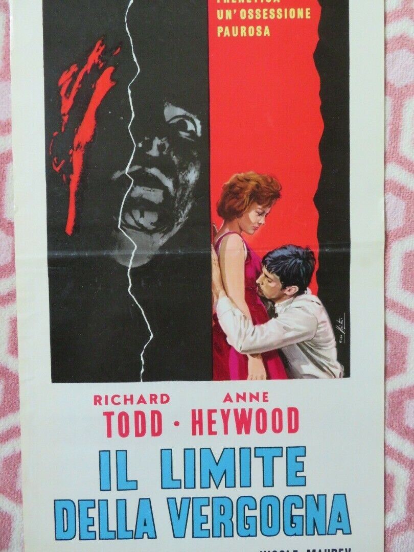 IL LIMITE DELLA VERGOGNA ITALIAN LOCANDINA (27.5"x13") POSTER ANNE HEYWOOD 1963