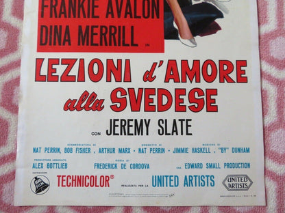 LEZIONI D'AMORE ALLA SVEDESE ITALIAN LOCANDINA (27.5"x13") POSTER BOB HOPE 1965