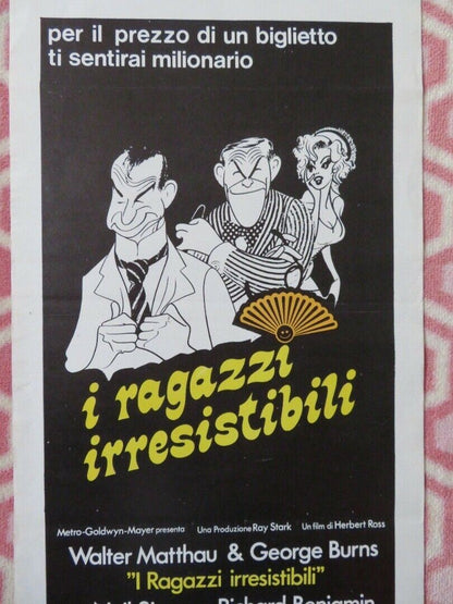 I RAGAZZI IRRESISTIBILI ITALIAN LOCANDINA (27.5"x13.5") POSTER W MATTHAU 1976