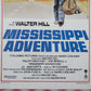 MISSISSIPPI ADVENTURE / Crossroads ITALIAN LOCANDINA (27.5"x13") POSTER 1987