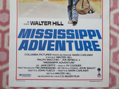 MISSISSIPPI ADVENTURE / Crossroads ITALIAN LOCANDINA (27.5"x13") POSTER 1987