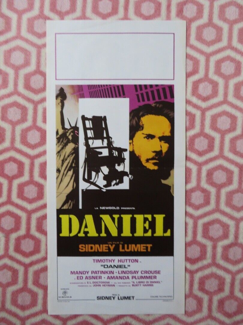 DANIEL  ITALIAN LOCANDINA (27.5"x13") POSTER TIMOTHY HUTTON 1983