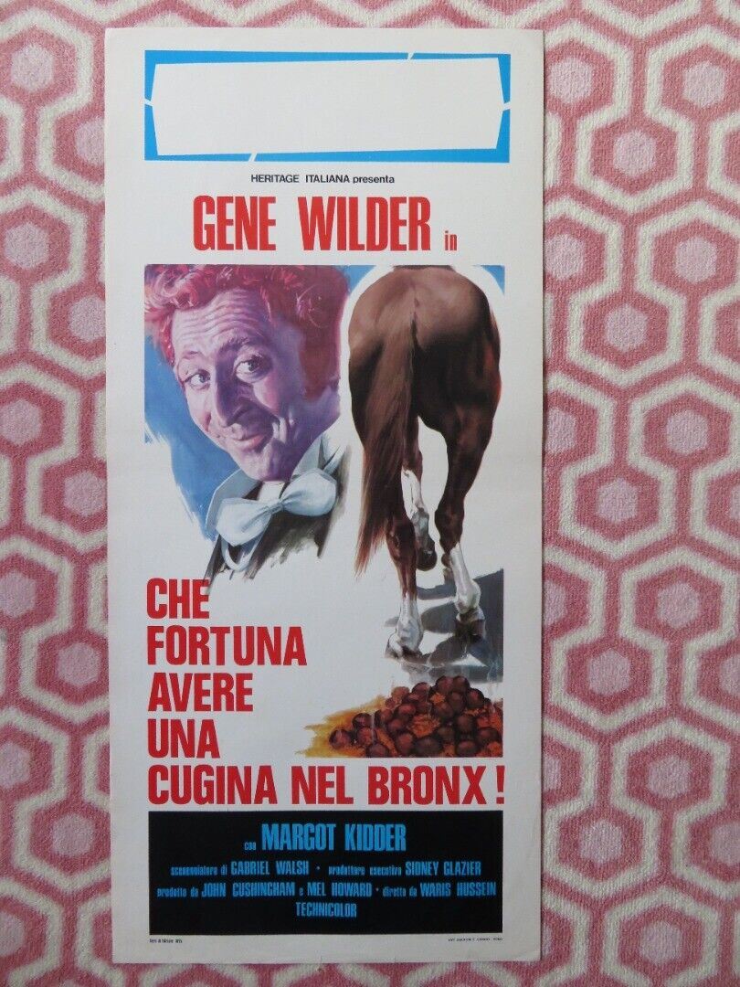 CHE FORTUNA AVERE UNA CUGINA .. ITALIAN LOCANDINA (27.5"x13")  POSTER 1975