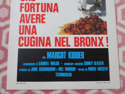 CHE FORTUNA AVERE UNA CUGINA .. ITALIAN LOCANDINA (27.5"x13")  POSTER 1975