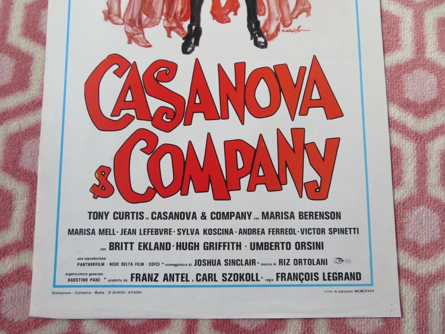 CASANOVA & COMPANY / Some Like It Cool ITALIAN LOCANDINA (27.5"x13")  POSTER '77