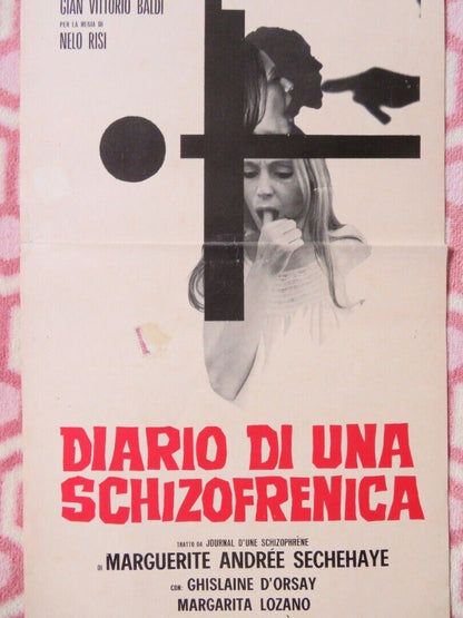 DIARIO DI UNA SCHIZOFRENICA  ITALIAN LOCANDINA (27.5"x13")  POSTER 1969