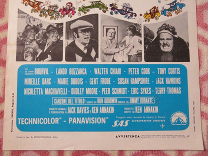 THOSE DARING MEN AND THEIR JAUNTY.. ITALIAN LOCANDINA (27.5"x13")  POSTER 1969