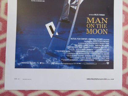 MAN ON THE MOON  ITALIAN LOCANDINA (27.5"x13") POSTER JIM CARREY 2000