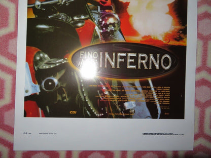 FINO ALL'INFERNO / Inferno ITALIAN LOCANDINA (27.5"x13") POSTER VAN DAMME 1999