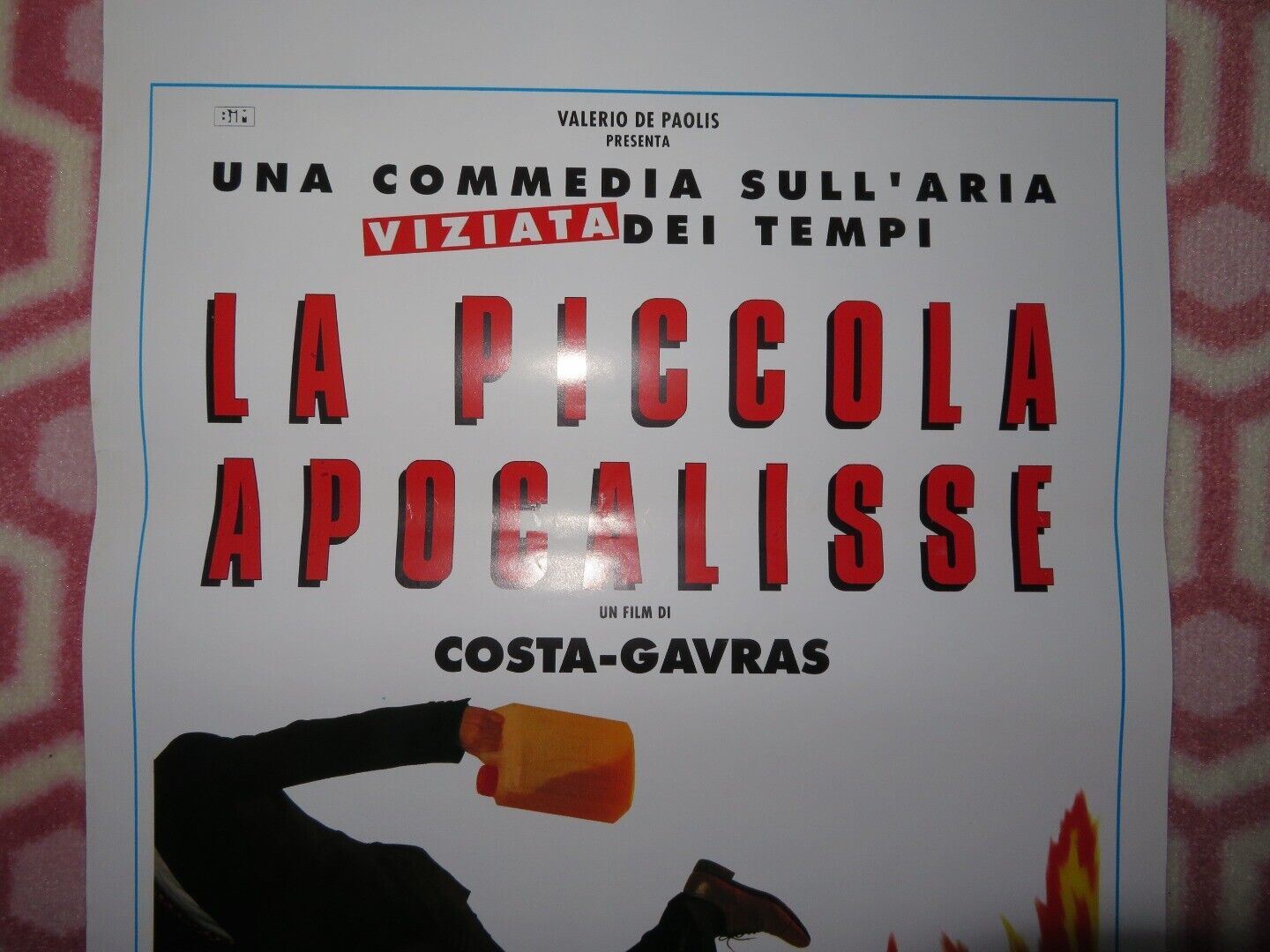 LA PICCOLA APOCALOSSE ITALIAN LOCANDINA (27.5"x13") POSTER COSTA-GAVRAS 1993