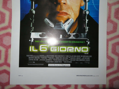 IL 6 GIORNO /The 6th Day ITALIAN LOCANDINA (27.5"x13") POSTER SCHWARZENEGGER '00