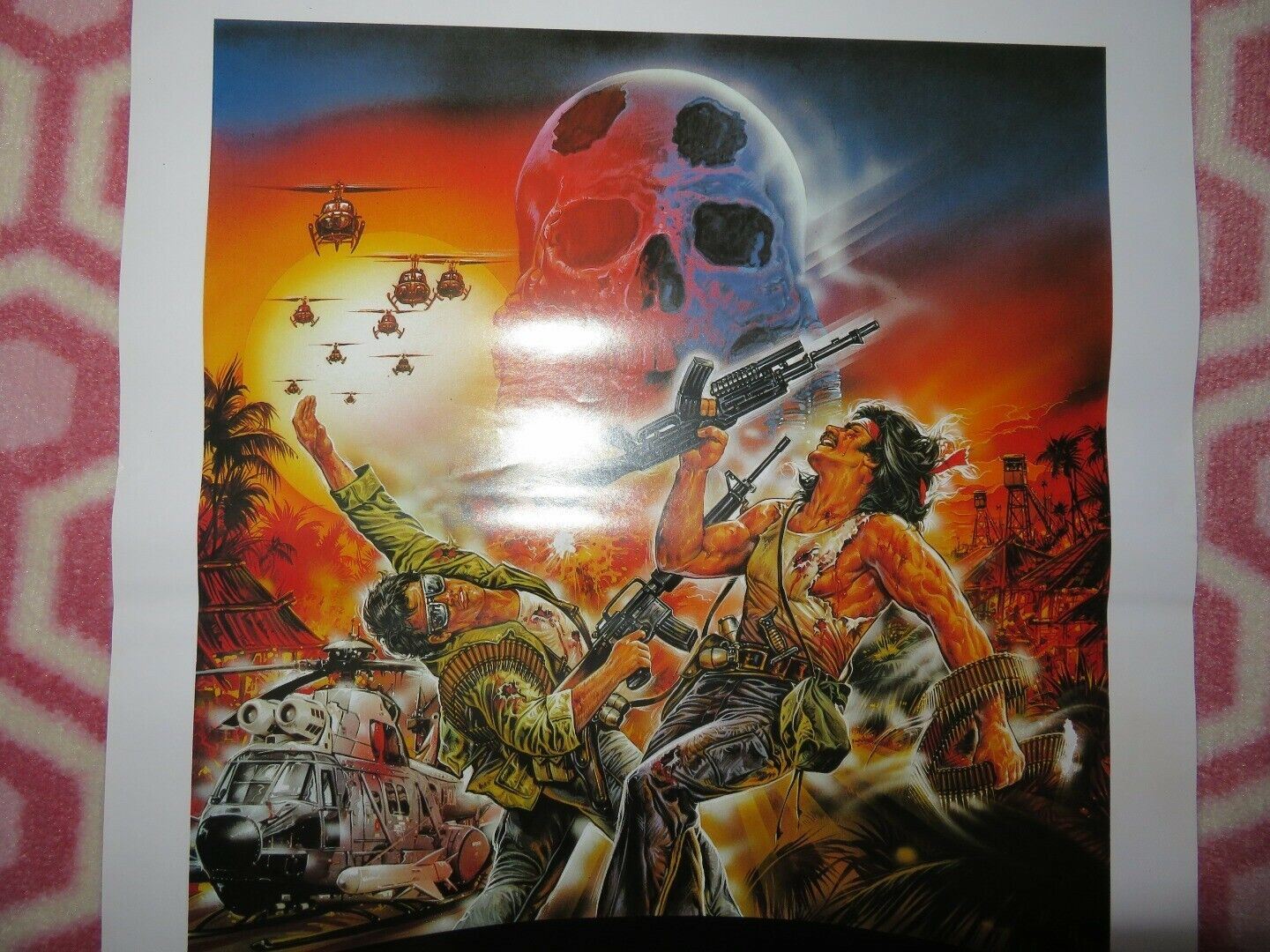 COBRA MISSION 2 ITALIAN LOCANDINA (27.5"x13") POSTER  BRETT CLARK 1988