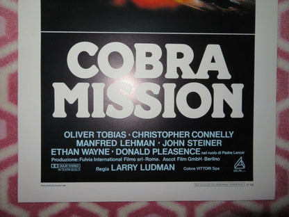 COBRA MISSION  ITALIAN LOCANDINA (27.5"x13") POSTER OLIVER TOBIAS 1986