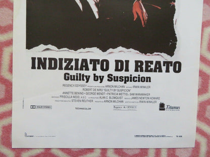 GUILTY BY SUSPICION ITALIAN LOCANDINA (27.5"x13") POSTER ROBERT DE NIRO 1991