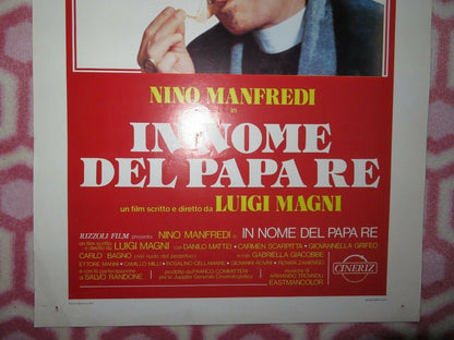 IN NOME DEL PAPA RE ITALIAN LOCANDINA (27.5"x13") POSTER NINO MANFEDI 1977