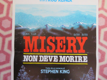 MISERY  ITALIAN LOCANDINA (27.5"x13") POSTER  STEPHEN KING KATHY BATES 1991