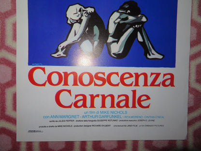 CONOSCENZA CARNALE /Carnal Knowledge  ITALIAN LOCANDINA (27.5"x13") POSTER  1971