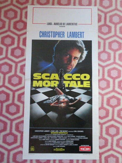 SCACCO MORTALE / Knight Moves ITALIAN LOCANDINA (27.5"x13") POSTER 1992