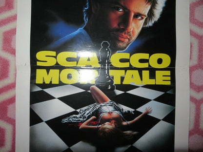 SCACCO MORTALE / Knight Moves ITALIAN LOCANDINA (27.5"x13") POSTER 1992