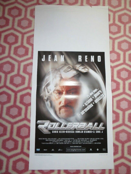 ROLLERBALL ITALIAN LOCANDINA (27.5"x13") POSTER JEAN RENO 2002