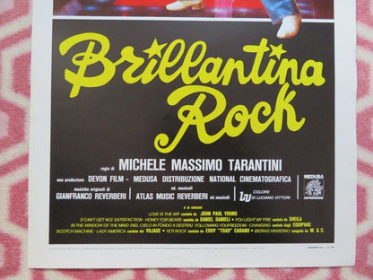 BRILLANTINA ROCK ITALIAN LOCANDINA (27.5"x13") POSTER MONTY RAY GARRISON 1979