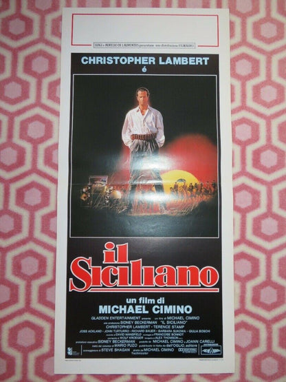 IL SICILIANO / The Sicilian ITALIAN LOCANDINA (27.5"x13") POSTER 1987