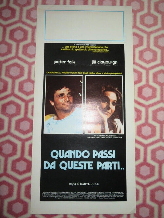 QUANDO PASSI DA QUESTE PARTI.. ITALIAN LOCANDINA (27.5"x13") POSTER P FALK 1976