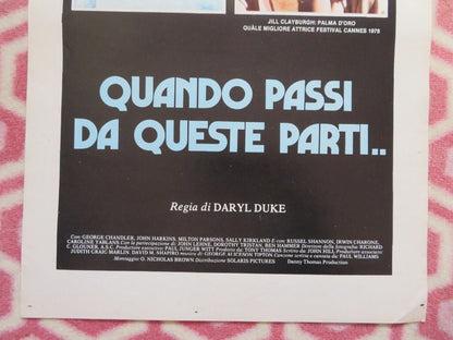 QUANDO PASSI DA QUESTE PARTI.. ITALIAN LOCANDINA (27.5"x13") POSTER P FALK 1976